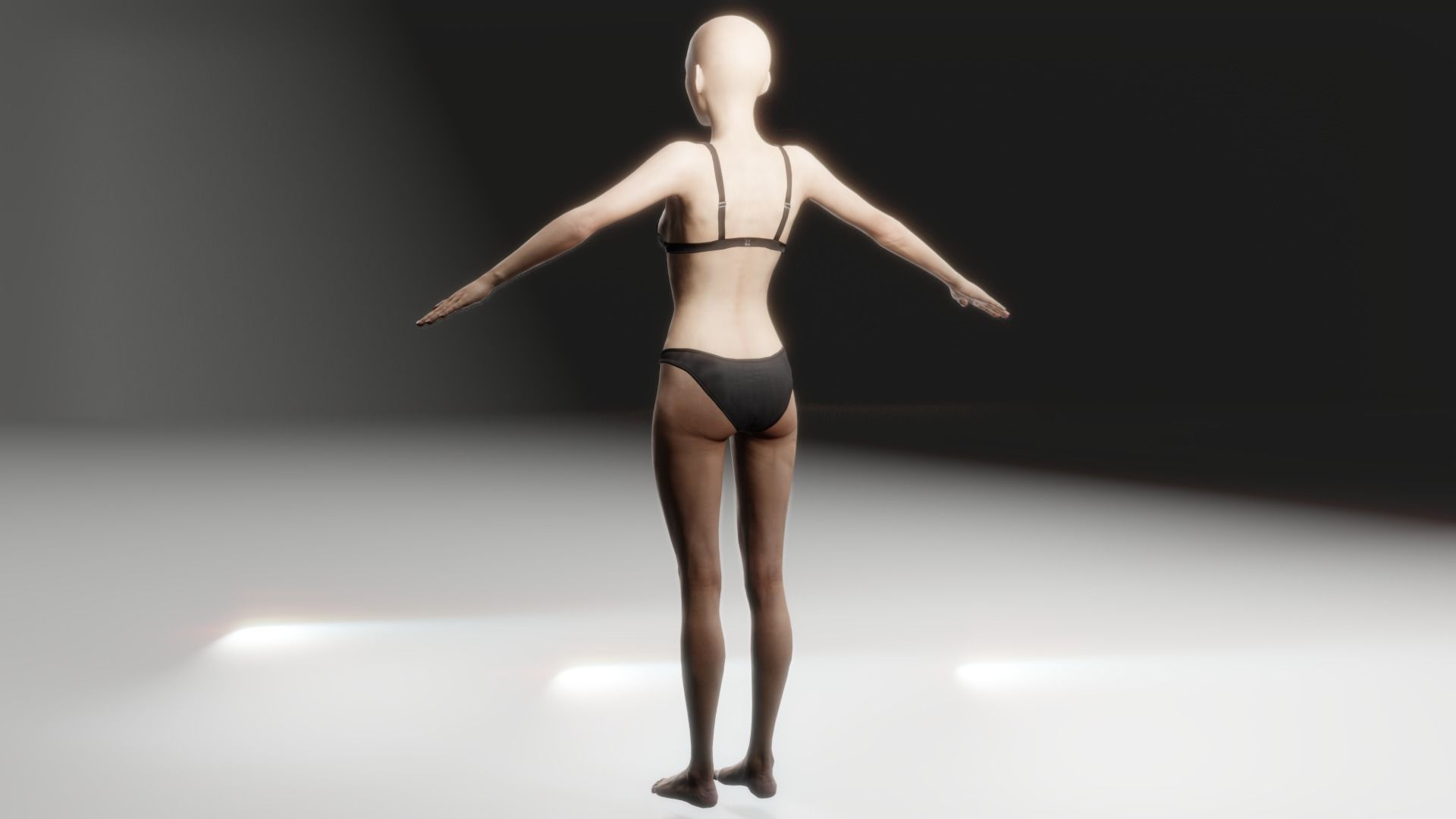 Realistic base mesh Low-poly 3D model_27