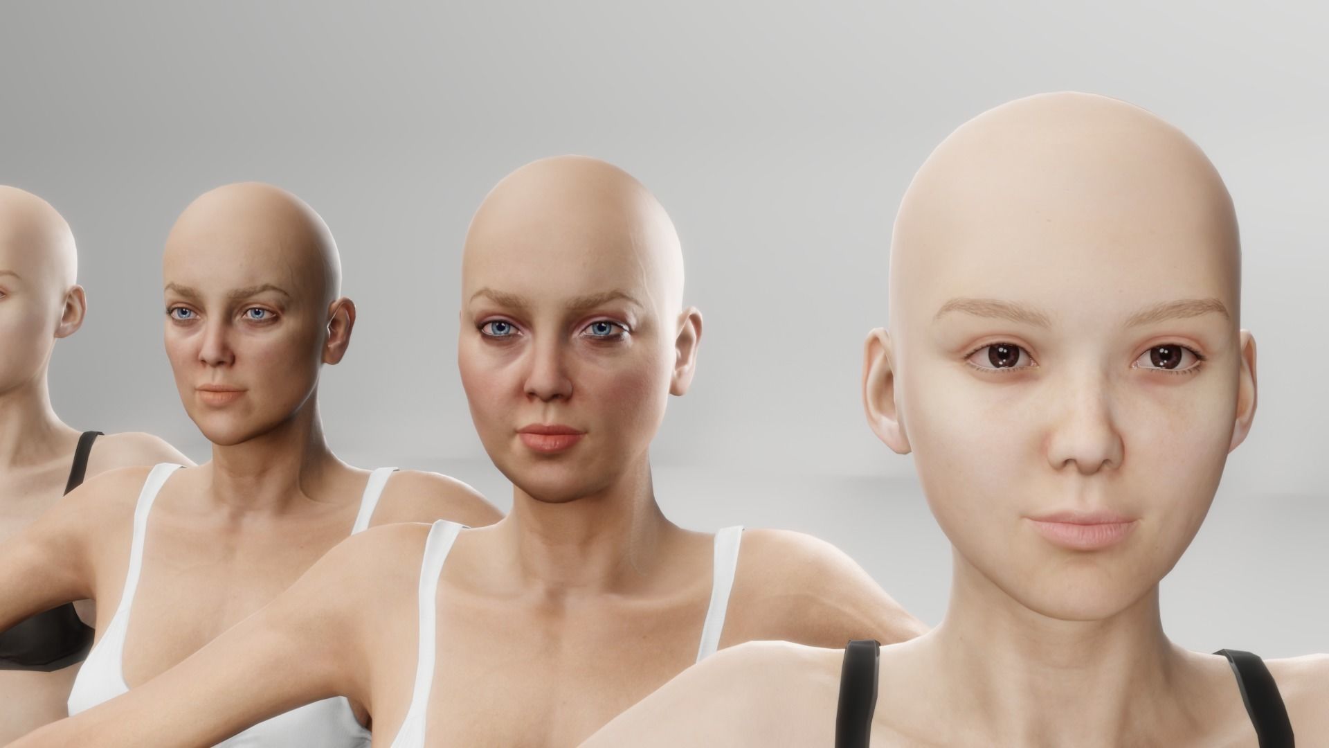 Realistic base mesh Low-poly 3D model_4