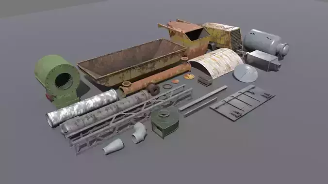 Abandoned Industrial Props Pack 1
