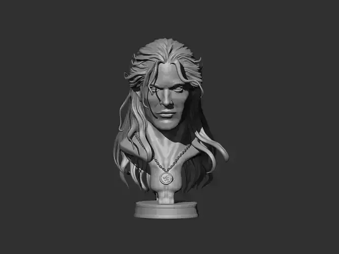 Geralt of Rivia 3d bust