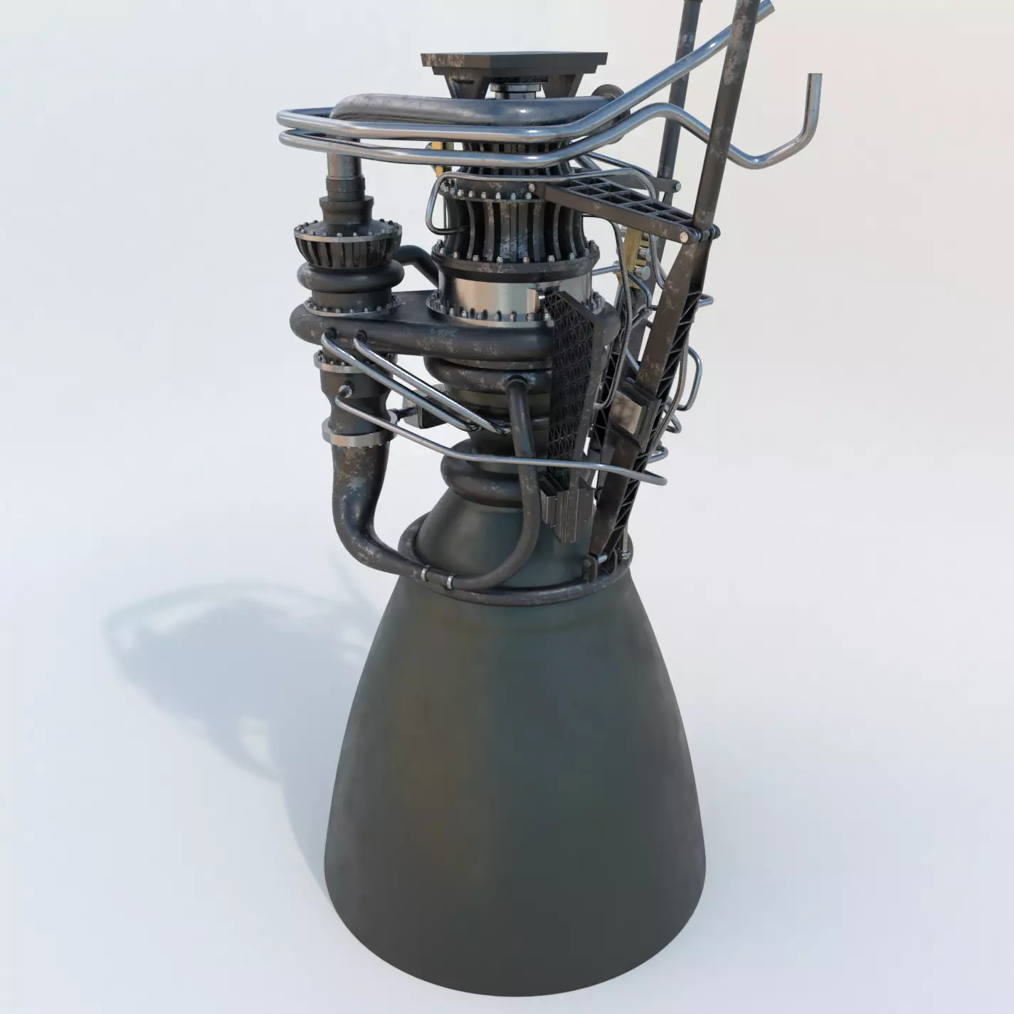 SpaceX Raptor Rocket Engine 3D model