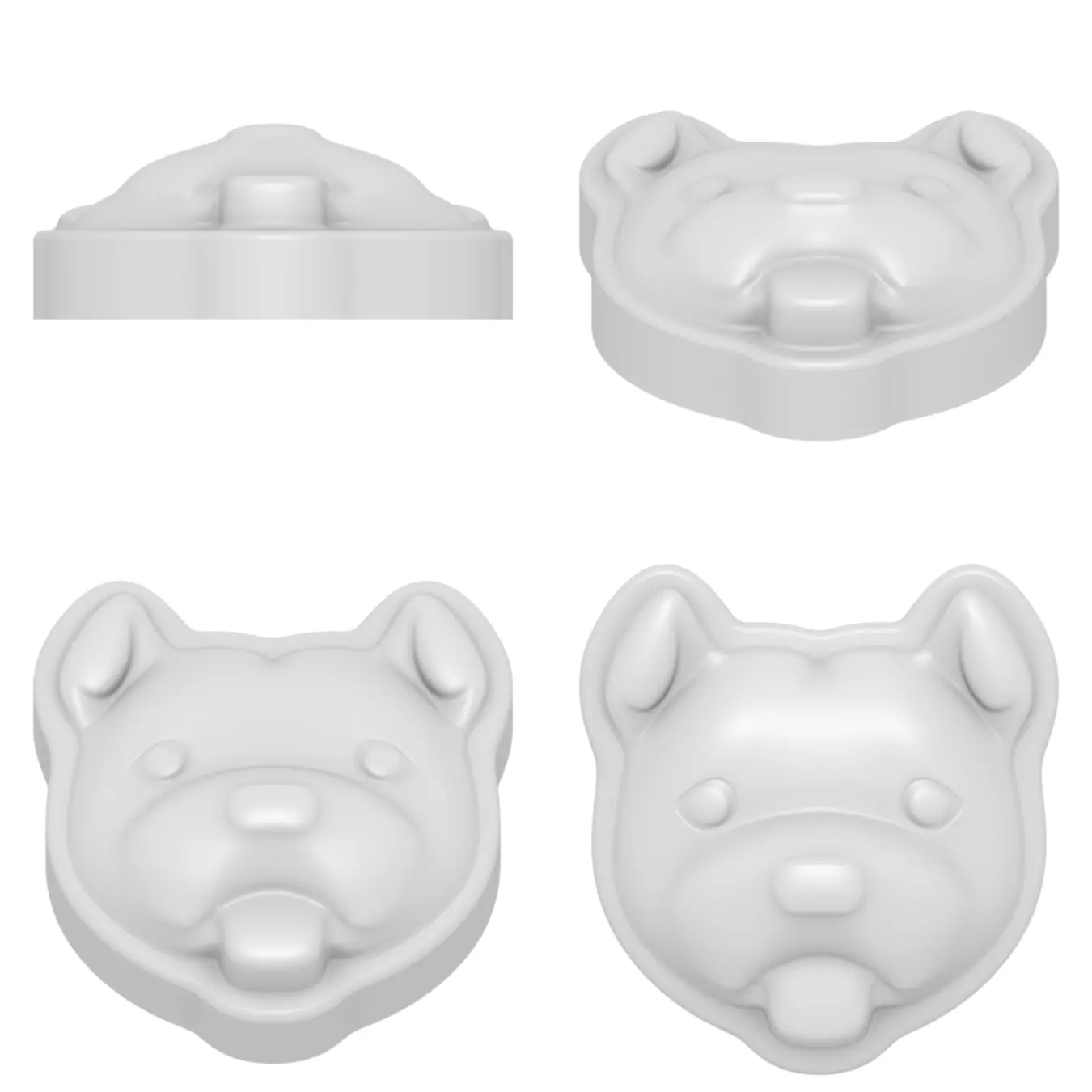 Pitbull Mold 3D print model_0