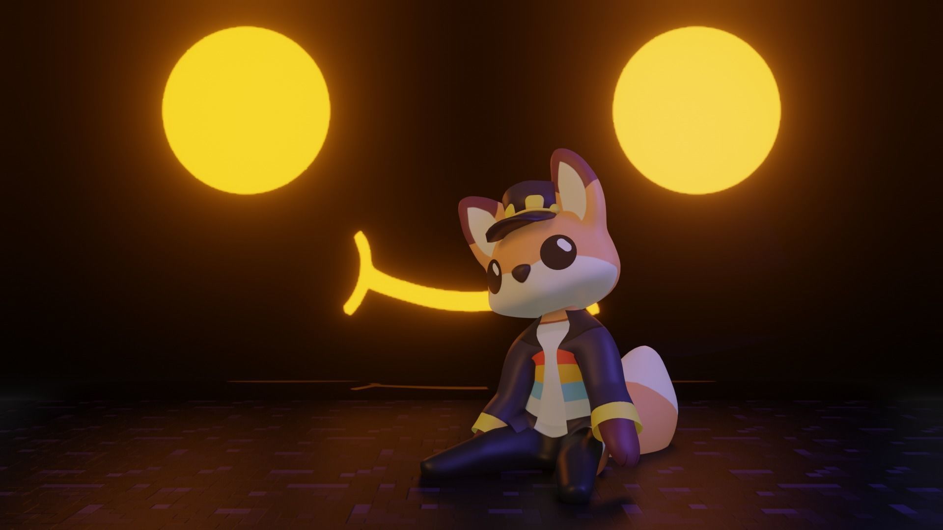 Fundy Plush VRCHAT READY Low-poly 3D model_5