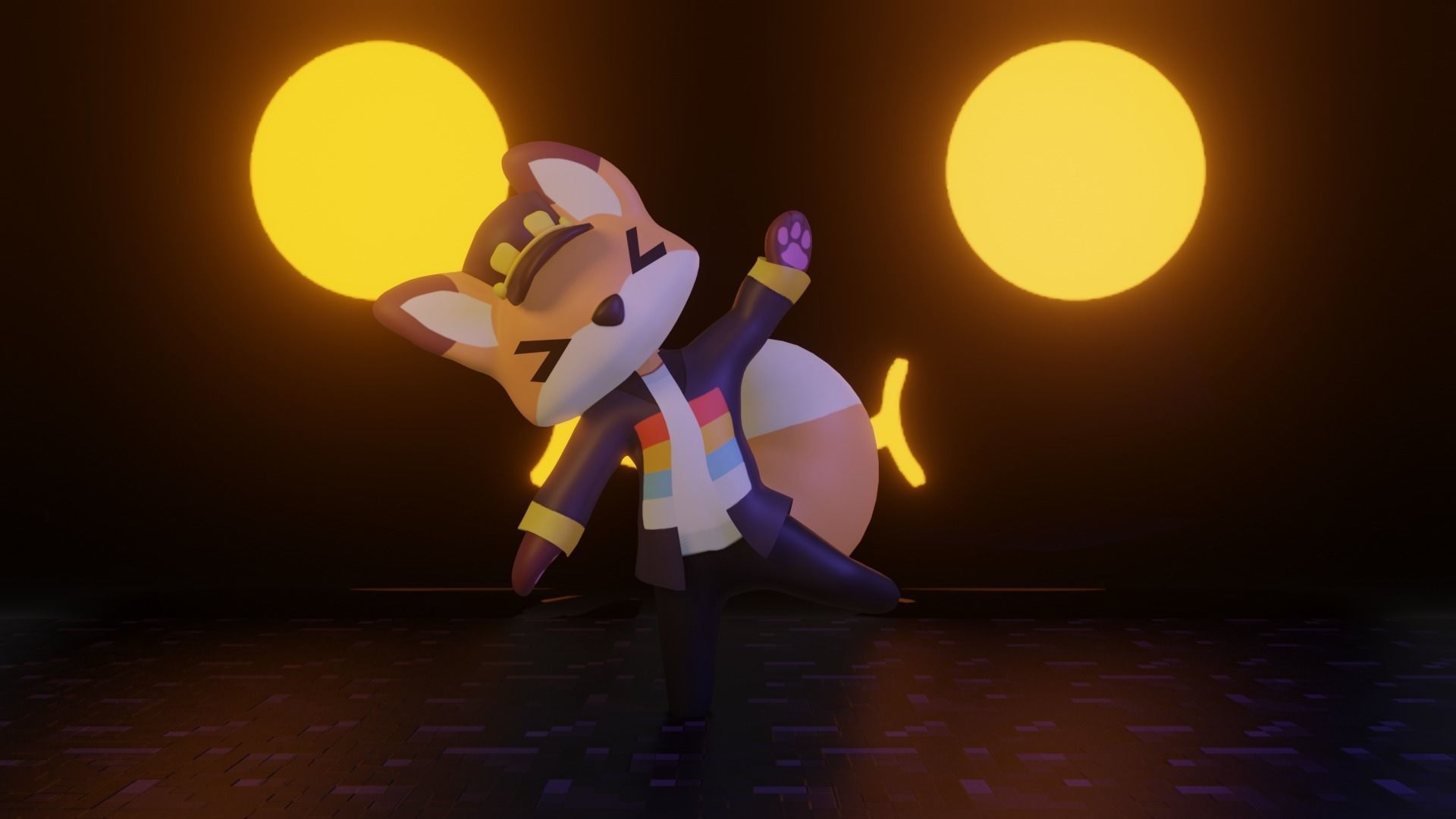 Fundy Plush VRCHAT READY Low-poly 3D model_3