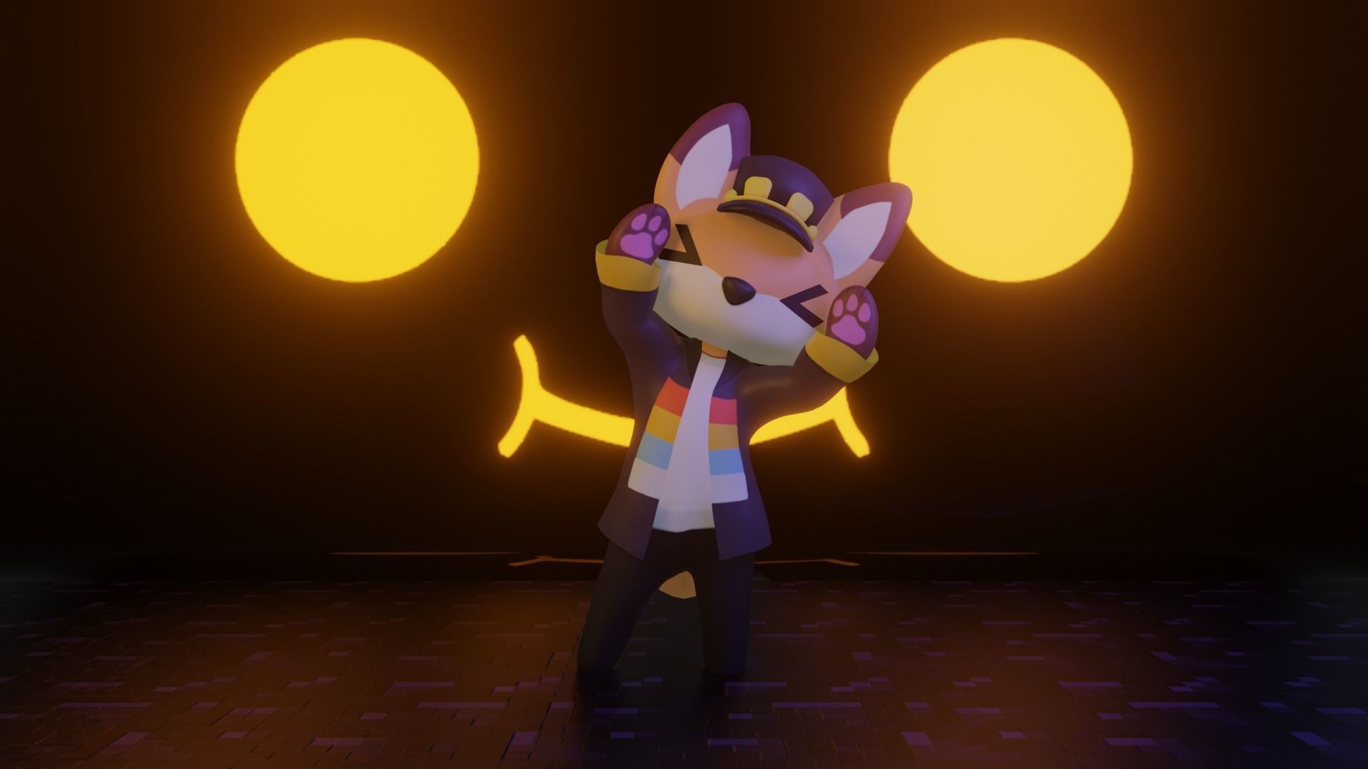 Fundy Plush VRCHAT READY Low-poly 3D model_4