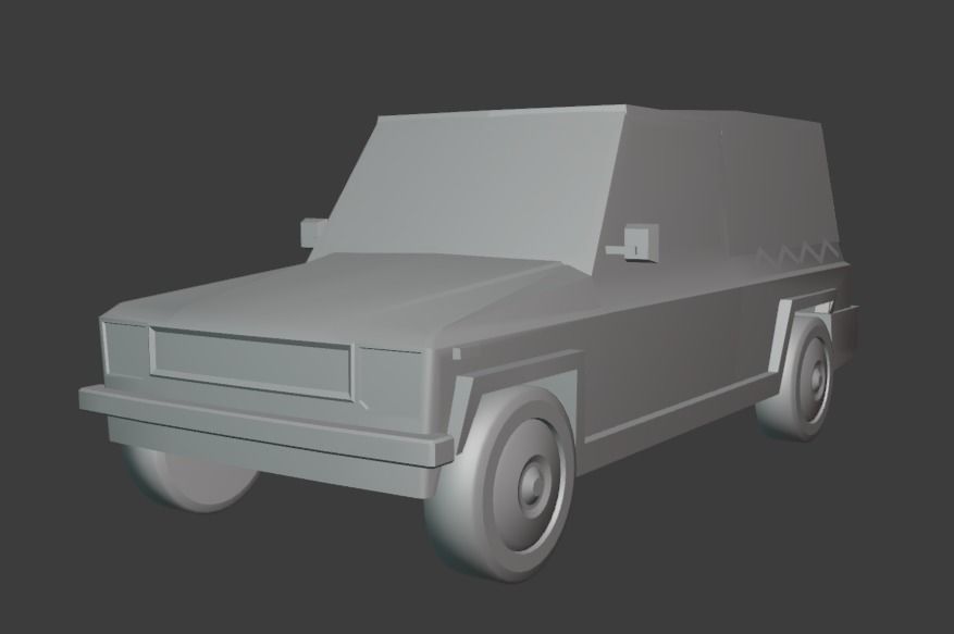 Automeccanica Zebra Low-poly 3D model_5