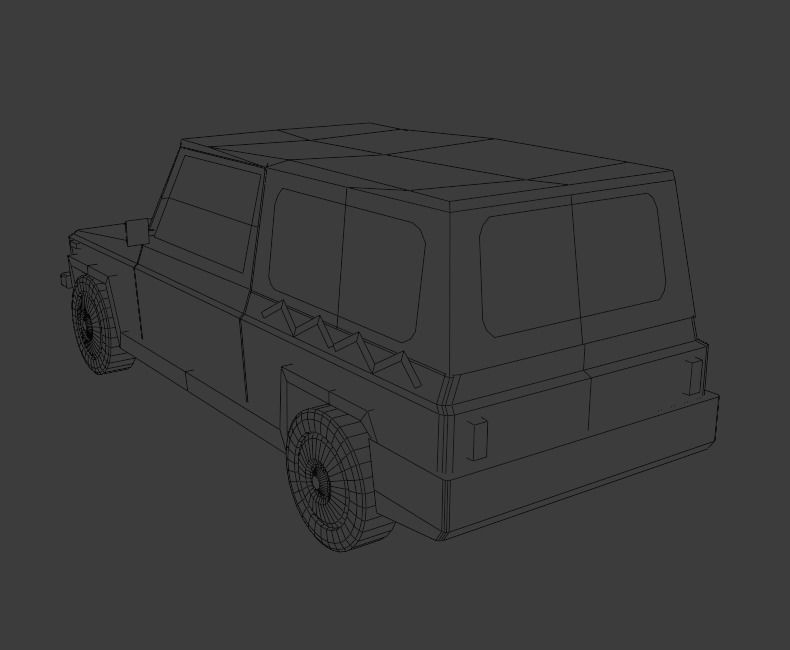 Automeccanica Zebra Low-poly 3D model_3