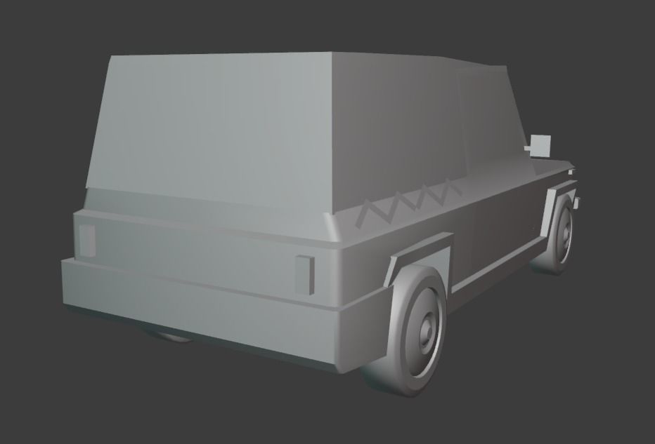 Automeccanica Zebra Low-poly 3D model_6