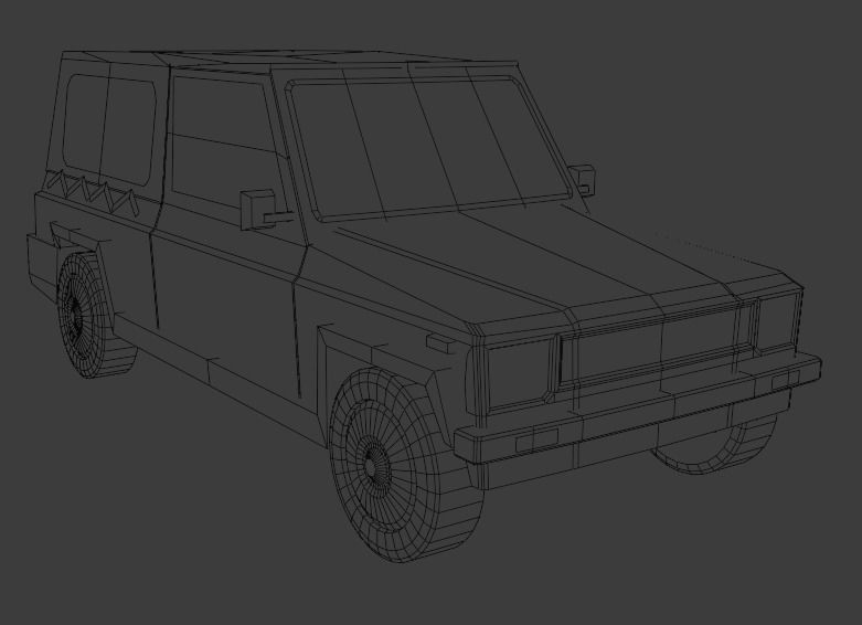 Automeccanica Zebra Low-poly 3D model_4