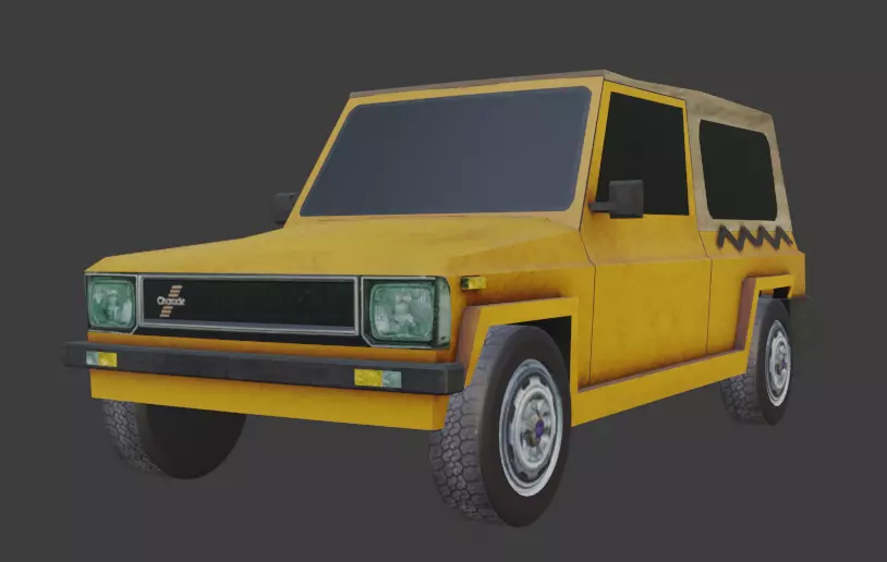 Automeccanica Zebra Low-poly 3D model_0