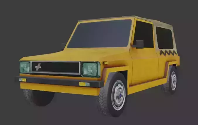 Automeccanica Zebra Low-poly 3D model
