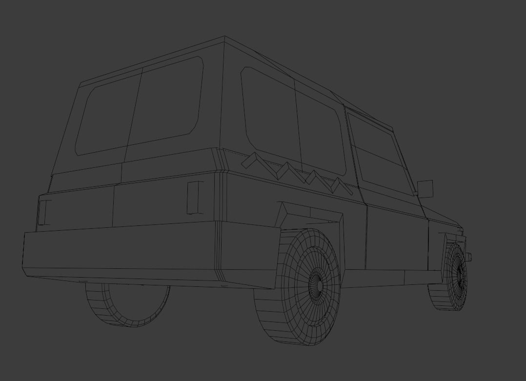 Automeccanica Zebra Low-poly 3D model_1