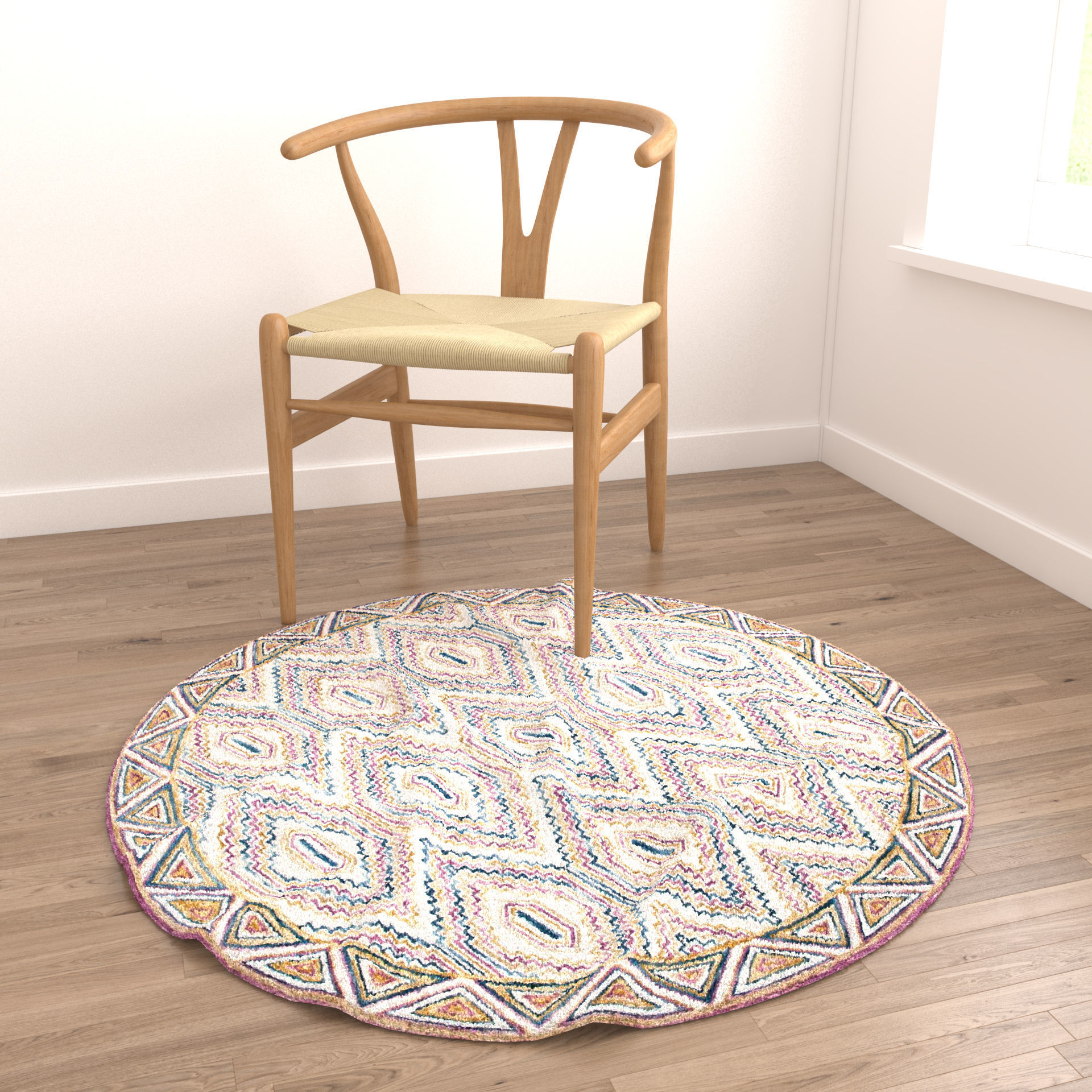 Rugs No 352 Low-poly 3D model_3
