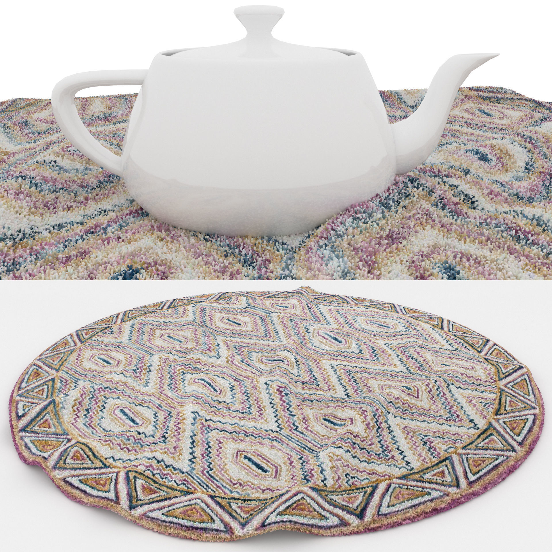 Rugs No 352 Low-poly 3D model_1