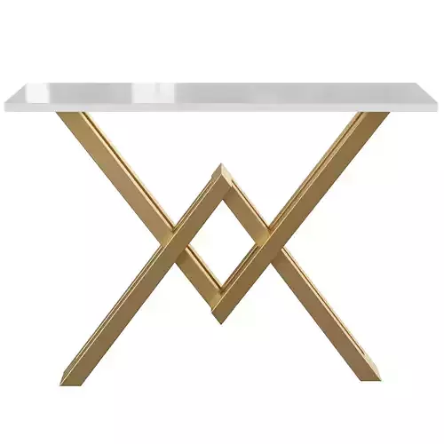 Gold Narrow Console Table Accent Table 
