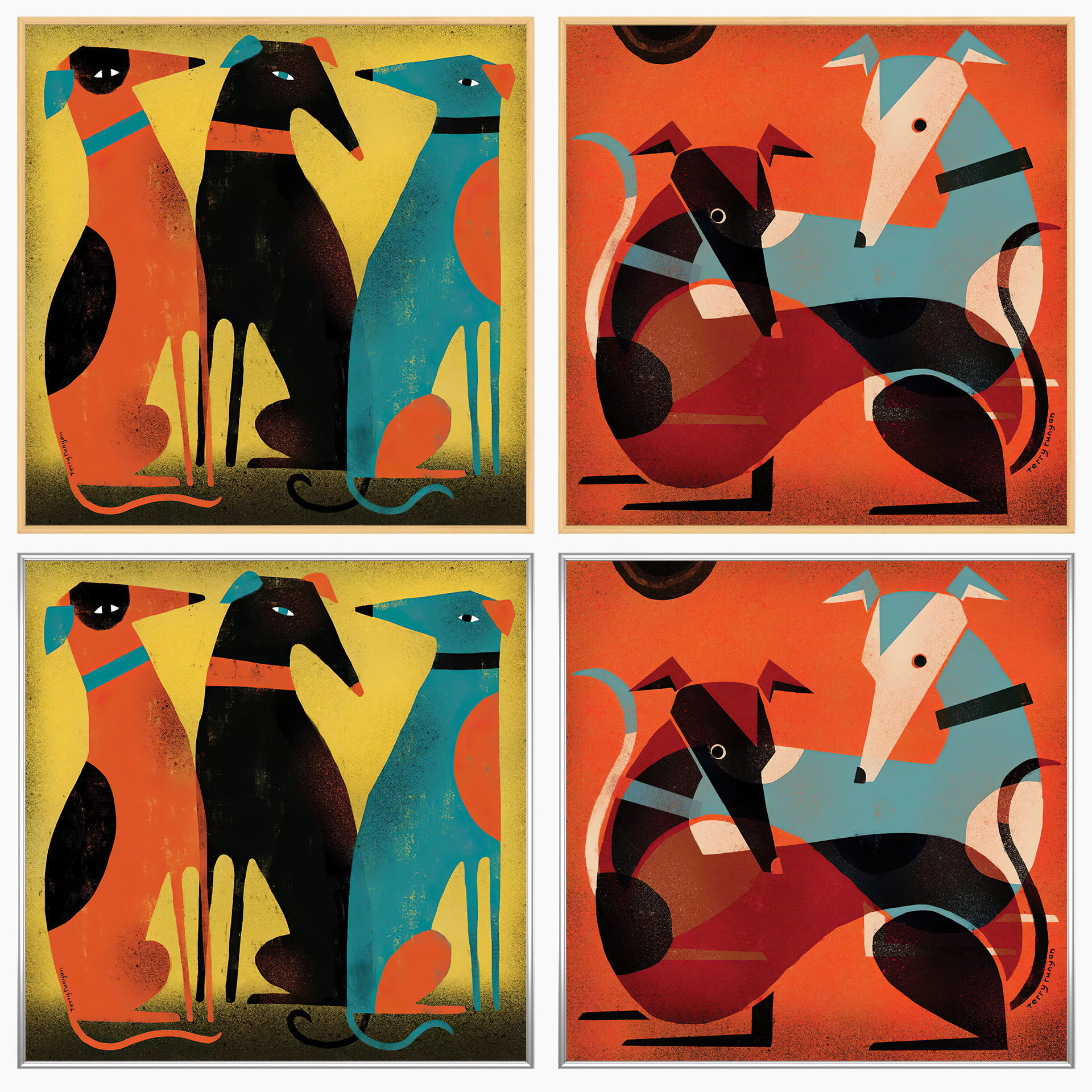 Wall Art Set 3743 3D model_2