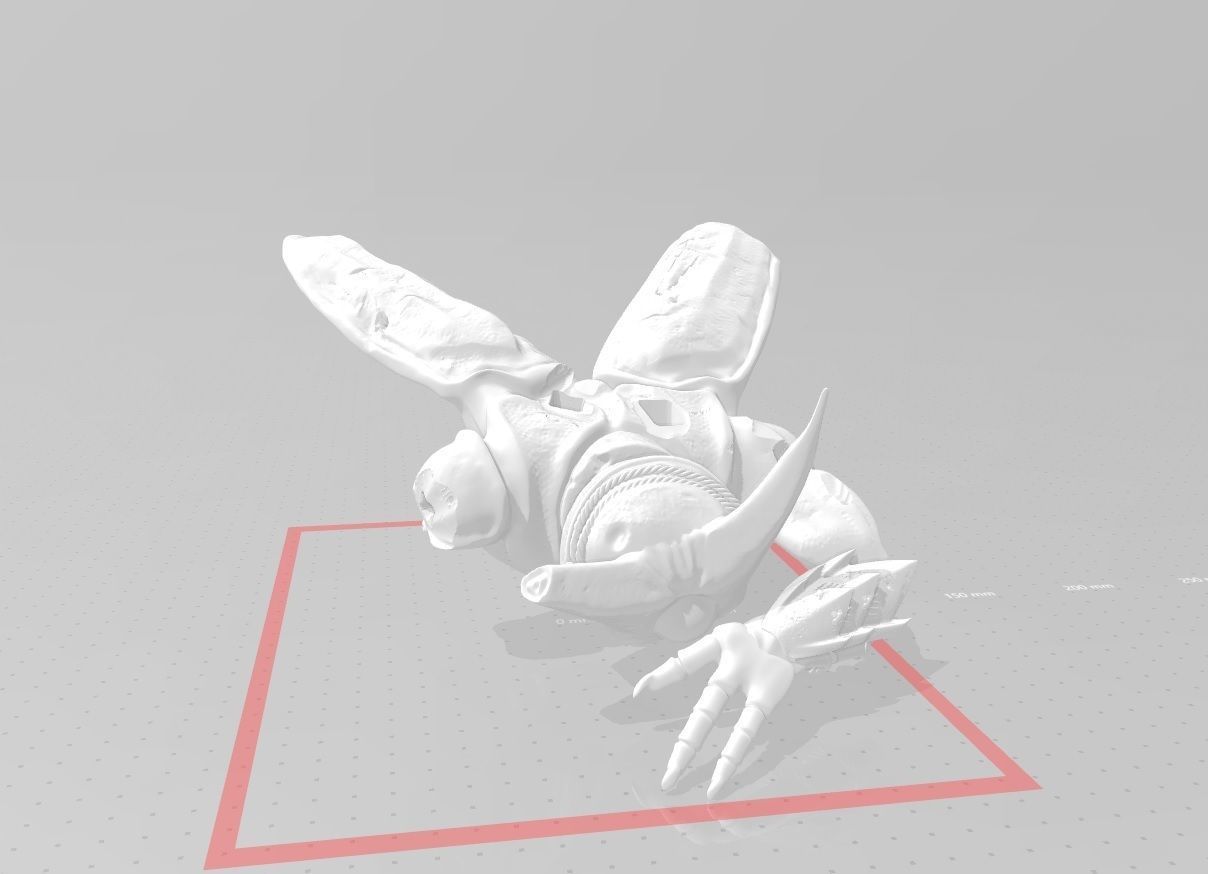 TRUNKS SAMURAI DRAGON BALL 3D print model_3