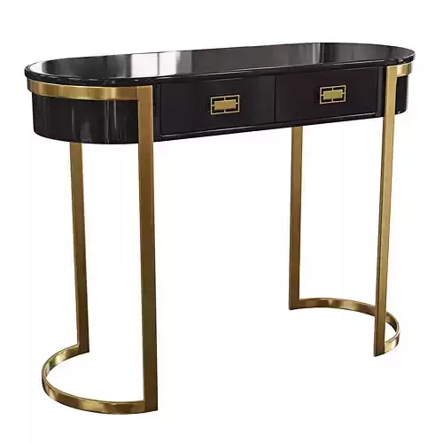 Oval Entryway Accent Table with Storage Console Table