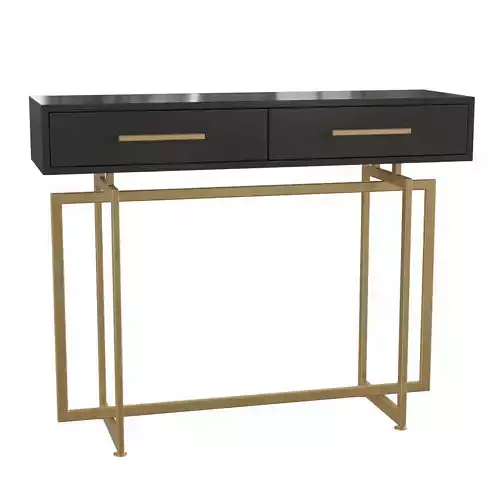 Rectangular Console Table with Drawers Entryway Table
