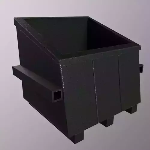 Trash Can - Game Ready - PBR 3D Model Low-poly 3D model