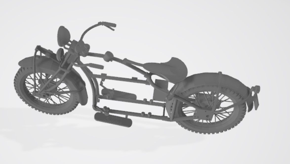 Indian 4 Motorcycle 3D print model_5