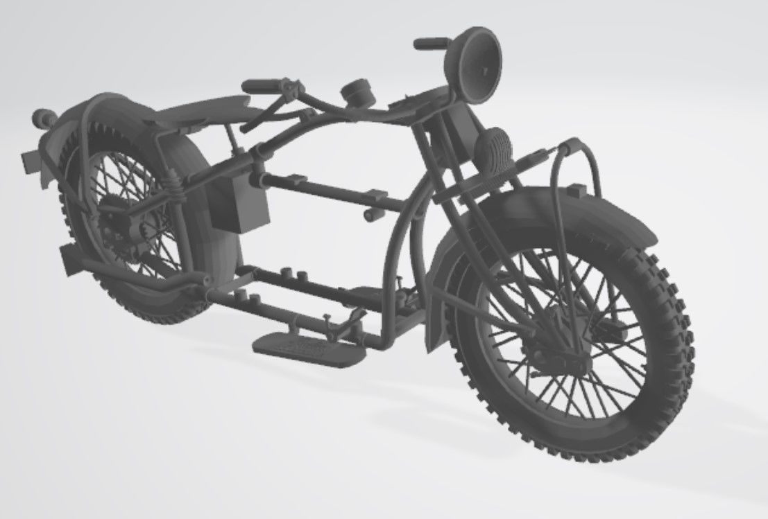 Indian 4 Motorcycle 3D print model_6