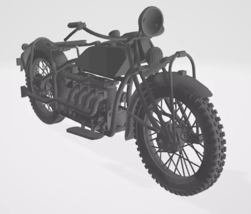 Indian 4 Motorcycle 3D print model_0