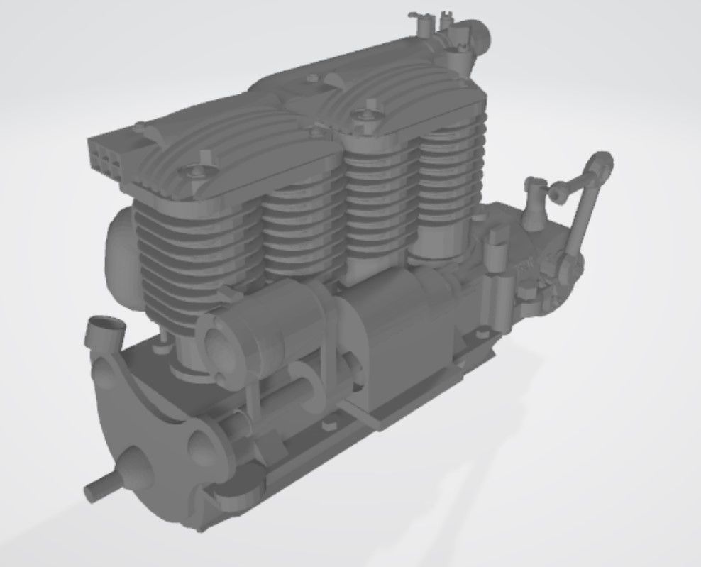 Indian 4 Motorcycle 3D print model_4