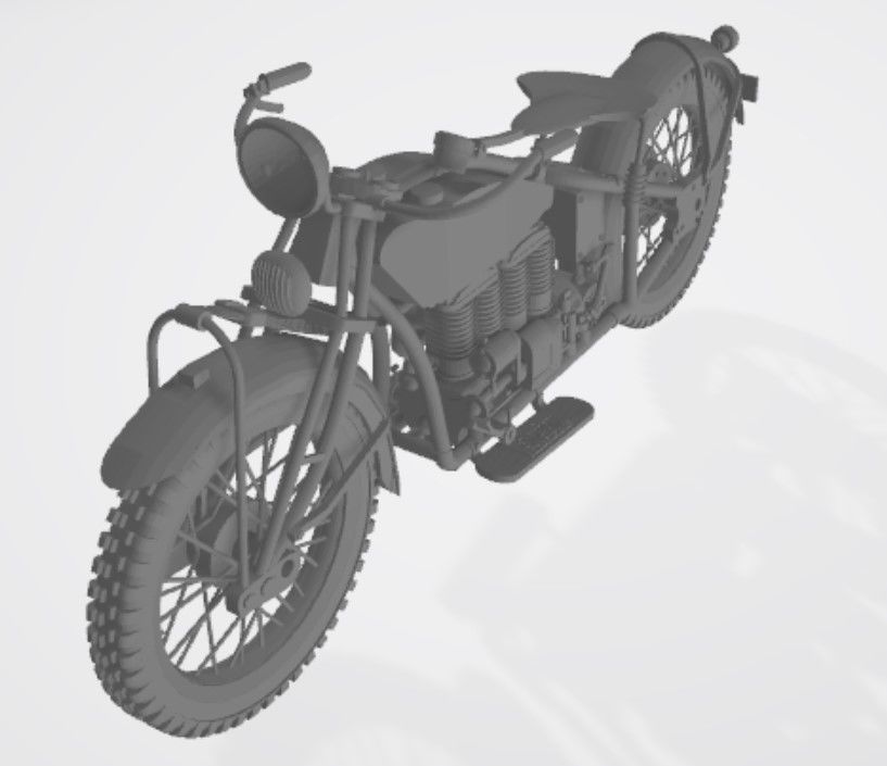Indian 4 Motorcycle 3D print model_1