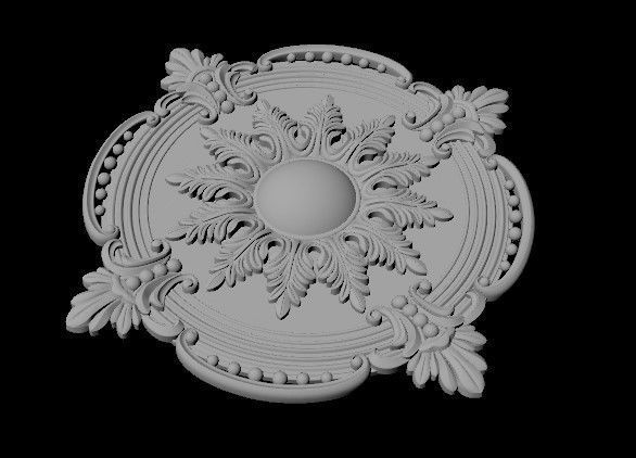 rosette dekor 3D model_1