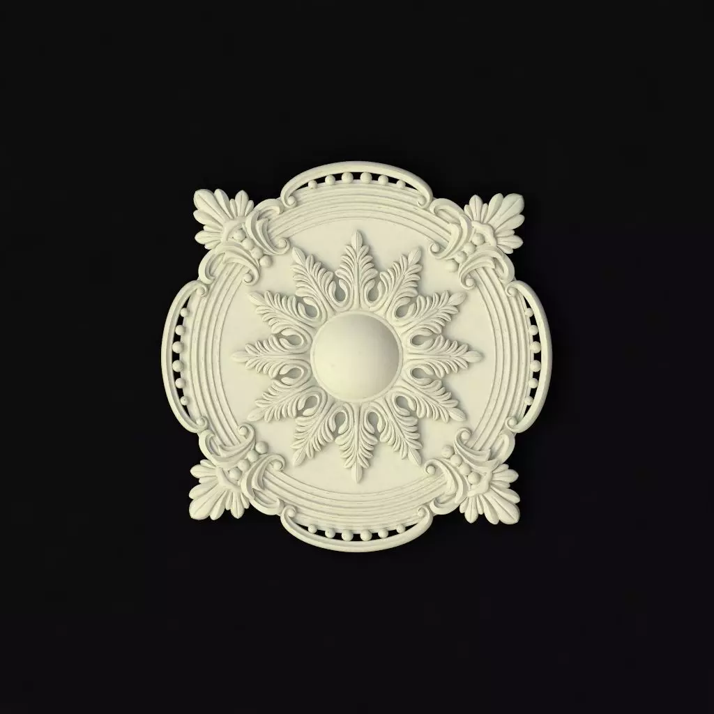 rosette dekor 3D model_0