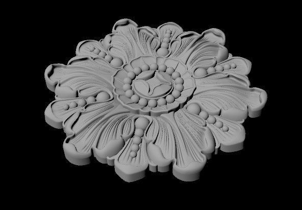 rosette dekor 3D model_1