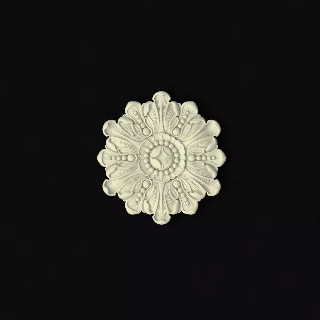 rosette dekor 3D model_0