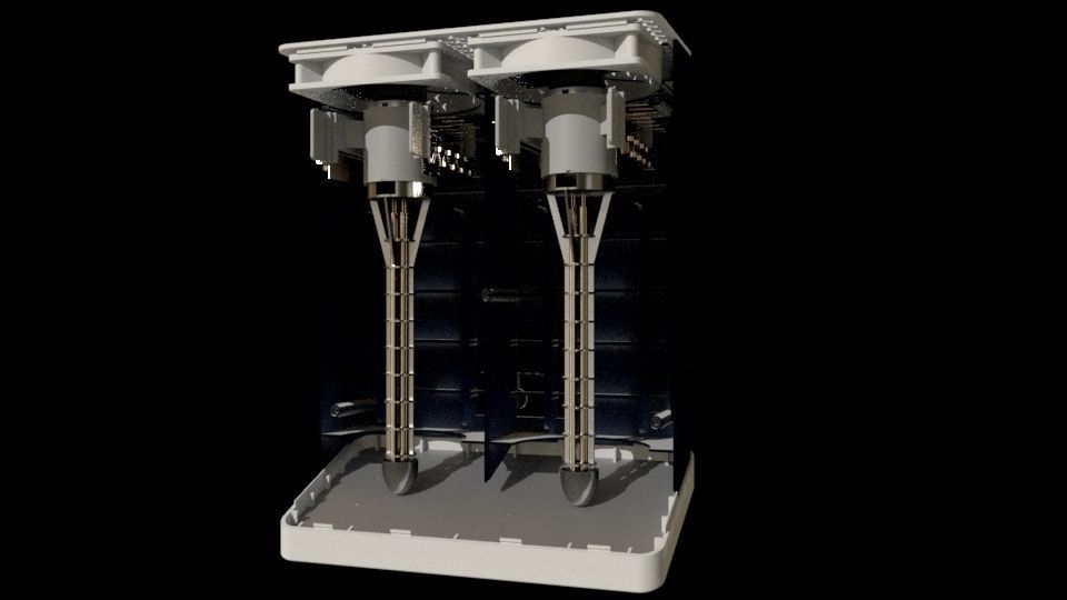 Exhaust air purifier system  3D model_6