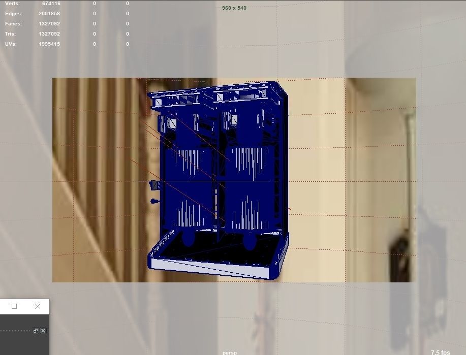 Exhaust air purifier system  3D model_9