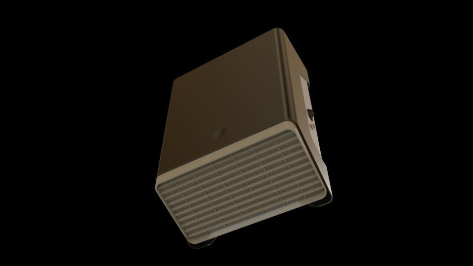 Exhaust air purifier system  3D model_3