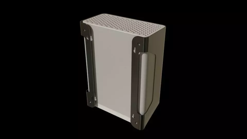 Exhaust air purifier system  3D model_0