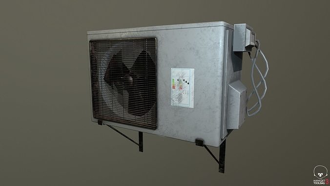 Air conditioner Low-poly 3D model