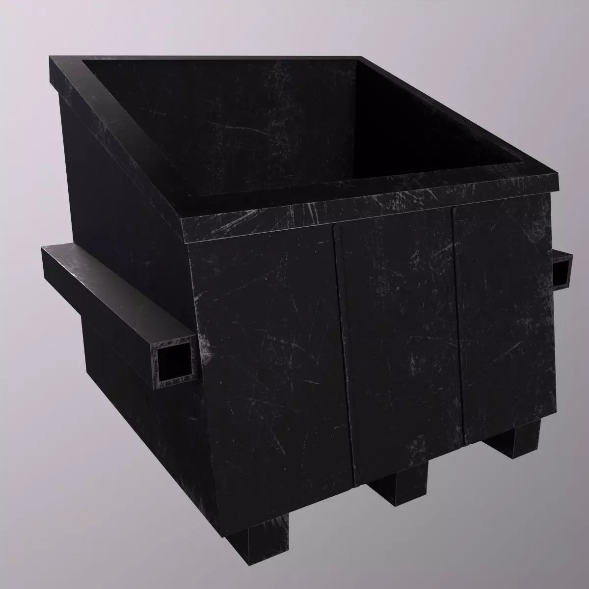 25Trash Can Game Ready Low Poly 3D Model Low-poly 3D model Low-poly 3D model