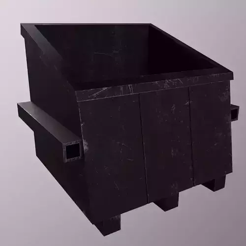 25Trash Can Game Ready Low Poly 3D Model Low-poly 3D model Low-poly 3D model