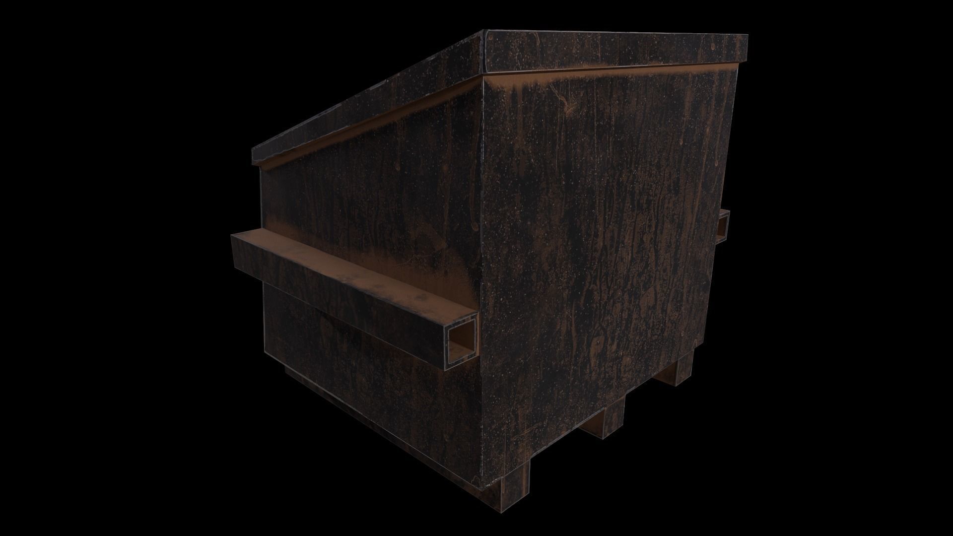 21Trash Can Game Ready Low Poly 3D Model Low-poly 3D model Low-poly 3D model_10