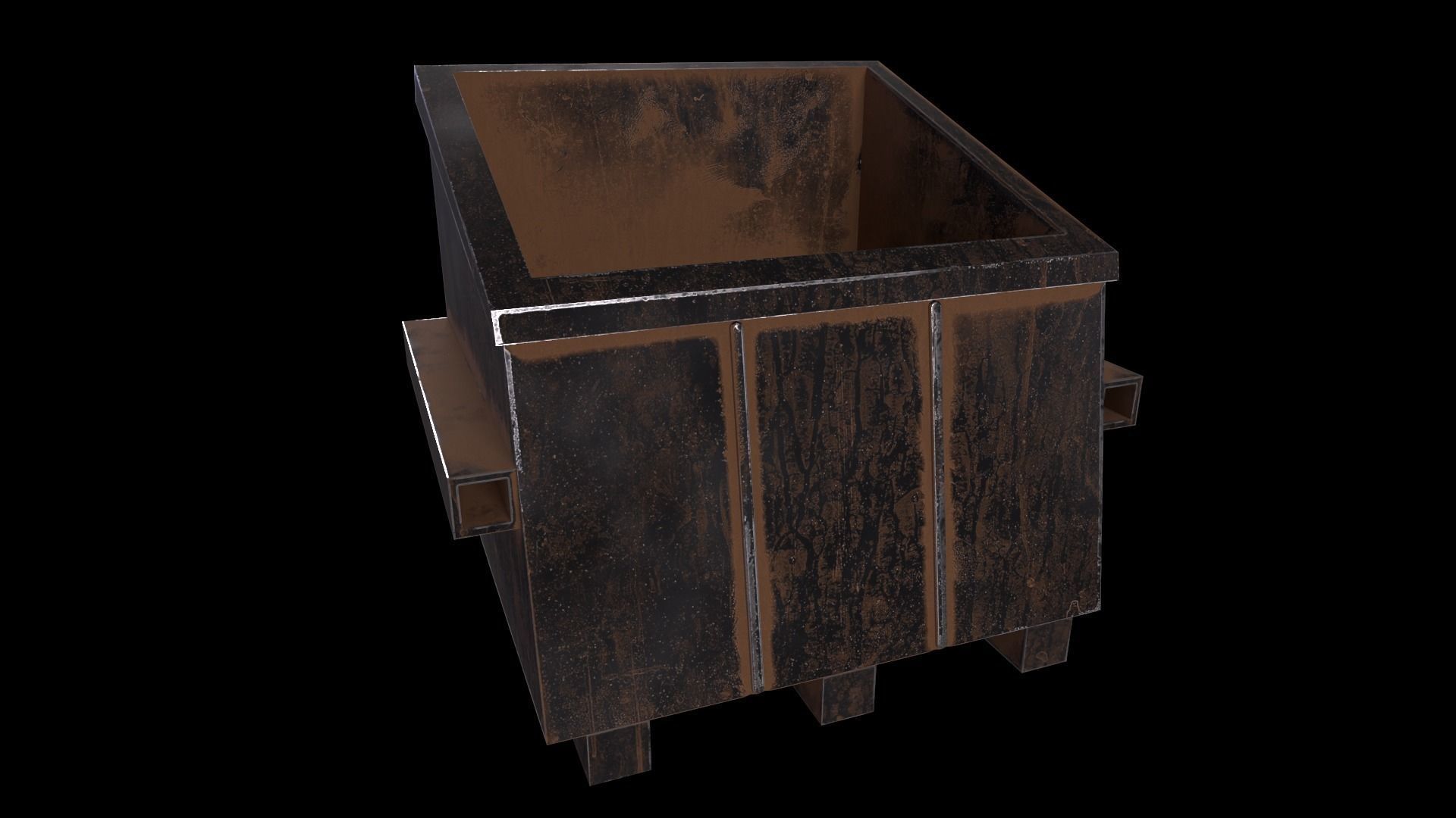 21Trash Can Game Ready Low Poly 3D Model Low-poly 3D model Low-poly 3D model_4