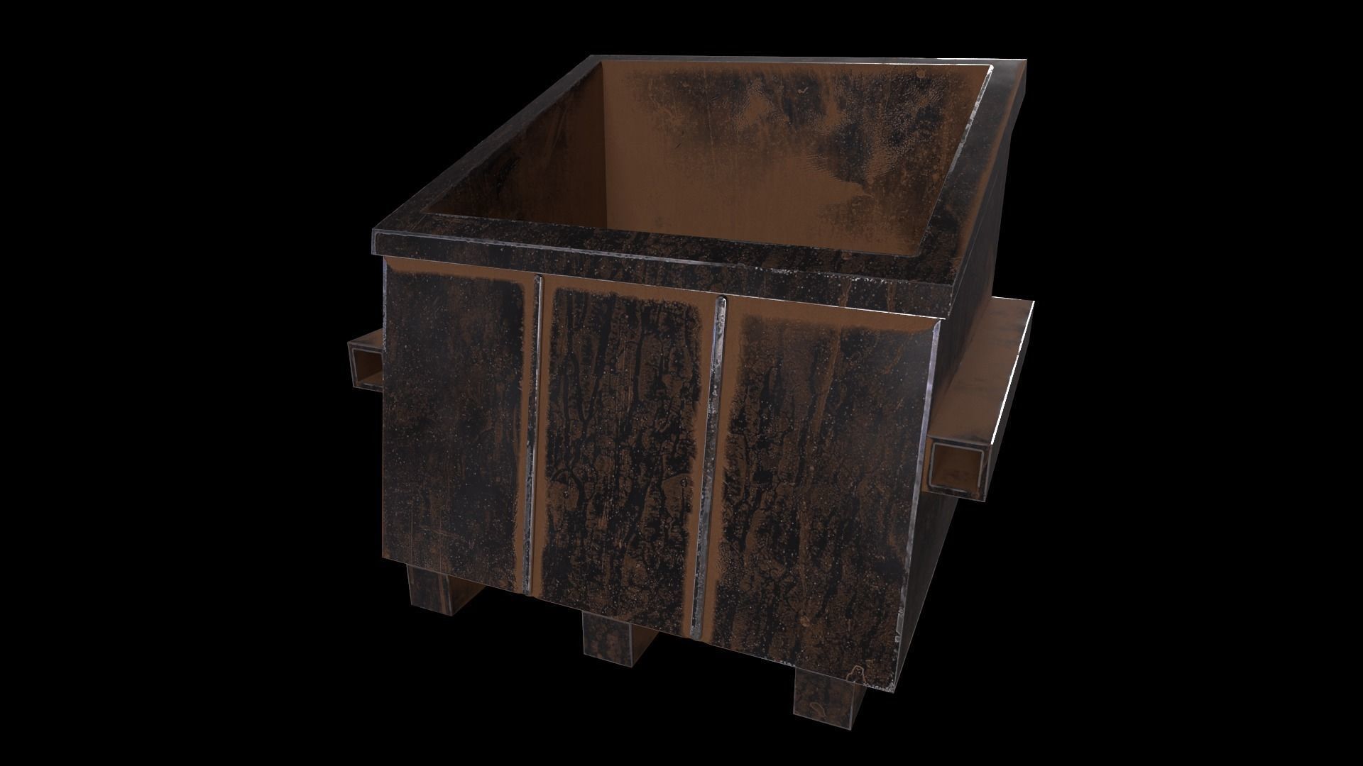 21Trash Can Game Ready Low Poly 3D Model Low-poly 3D model Low-poly 3D model_6