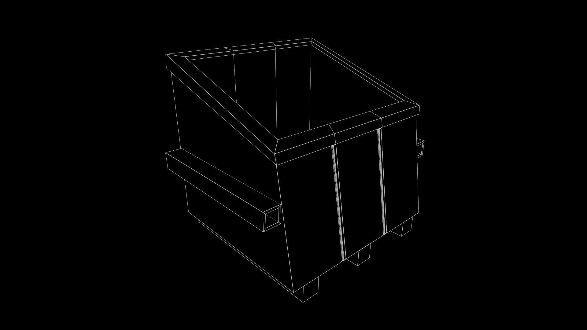 21Trash Can Game Ready Low Poly 3D Model Low-poly 3D model Low-poly 3D model_15