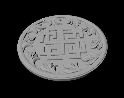 rosette dekor 3D model_1