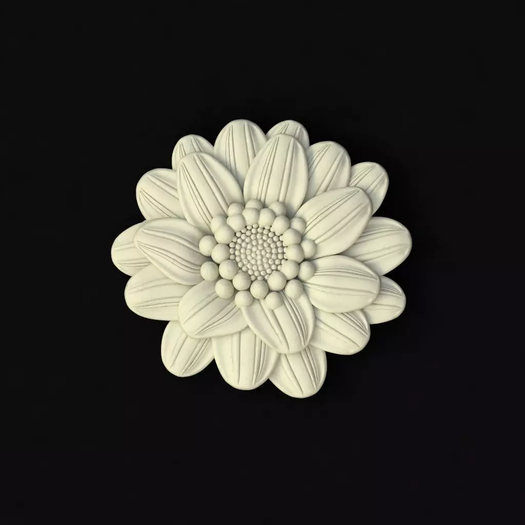 rosette dekor 3D model_0