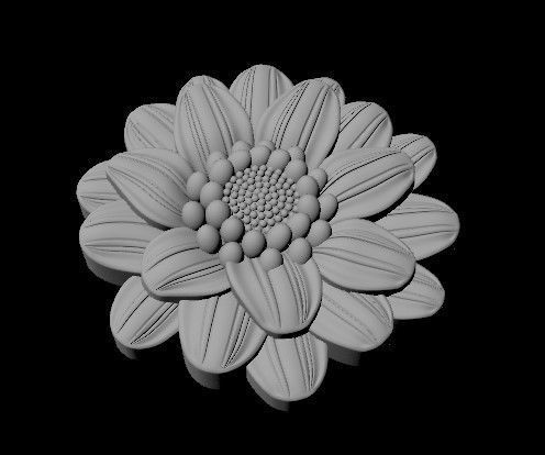 rosette dekor 3D model_1