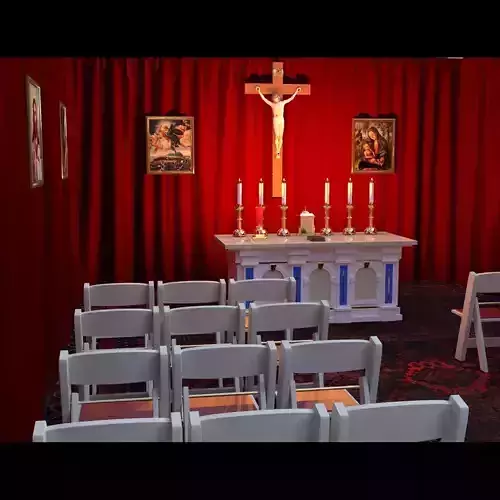 Crucifix and Portable Chapel Set for DAZ Studio 3D model