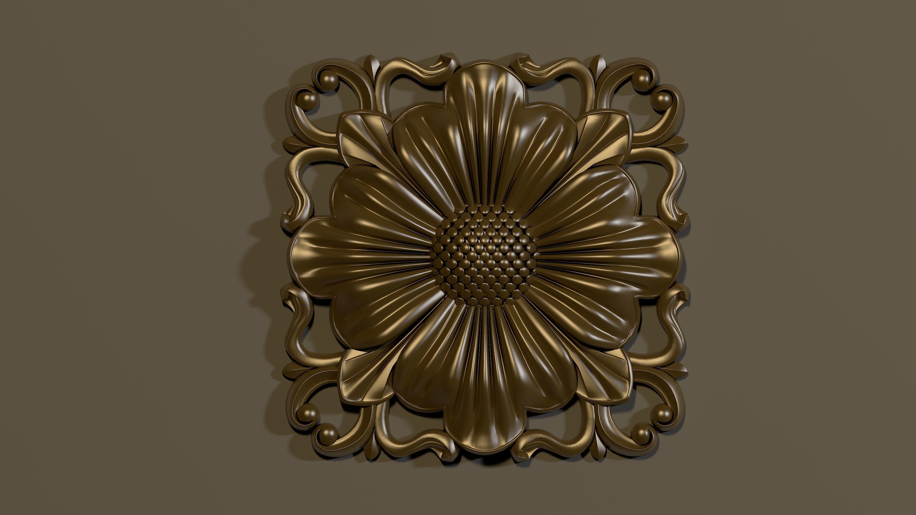 rosette dekor 3D model_1