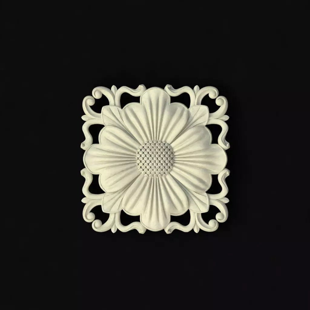 rosette dekor 3D model_0